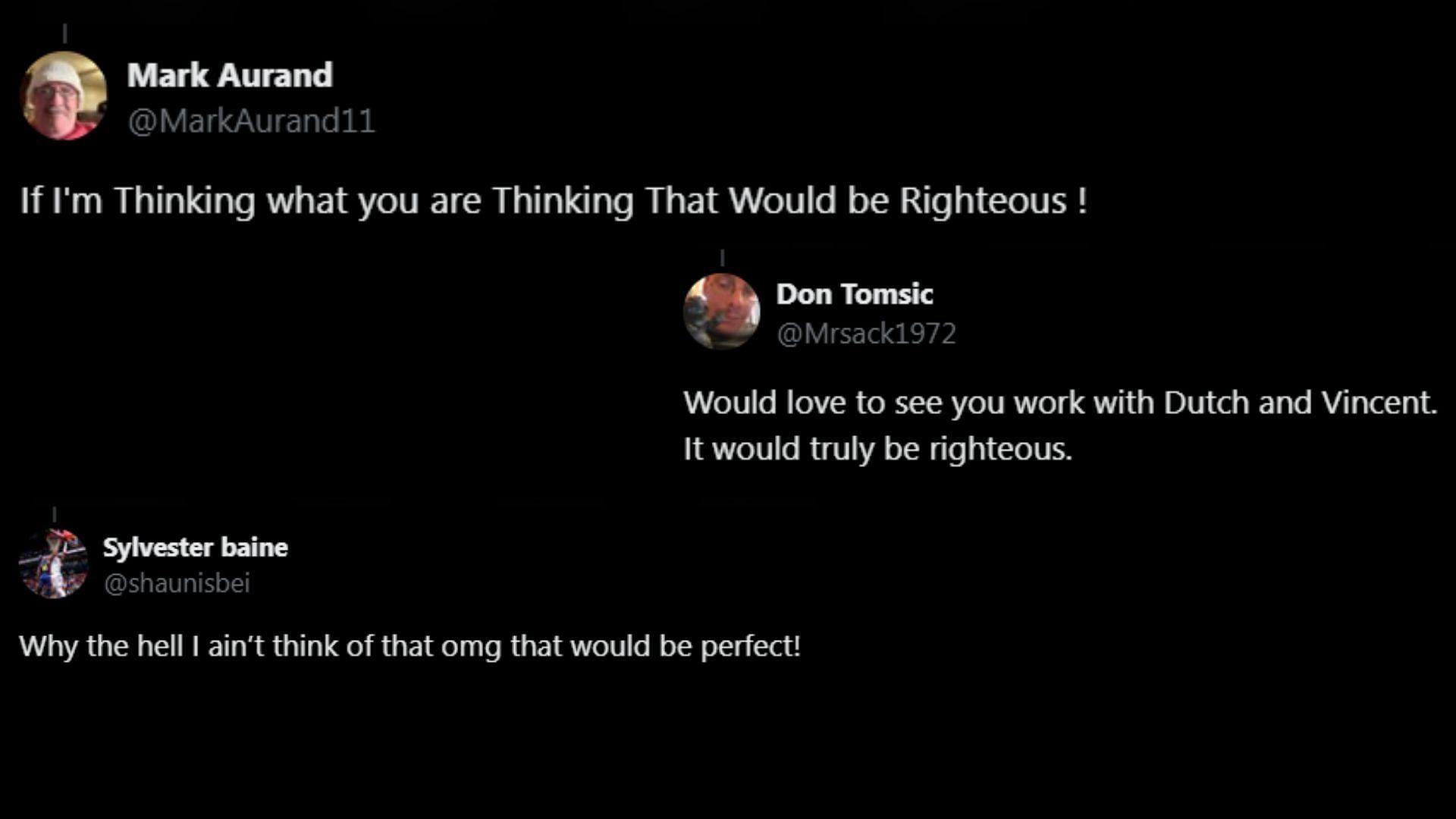 Fans react to Kross' video on X. (Images via ChanMan's X)